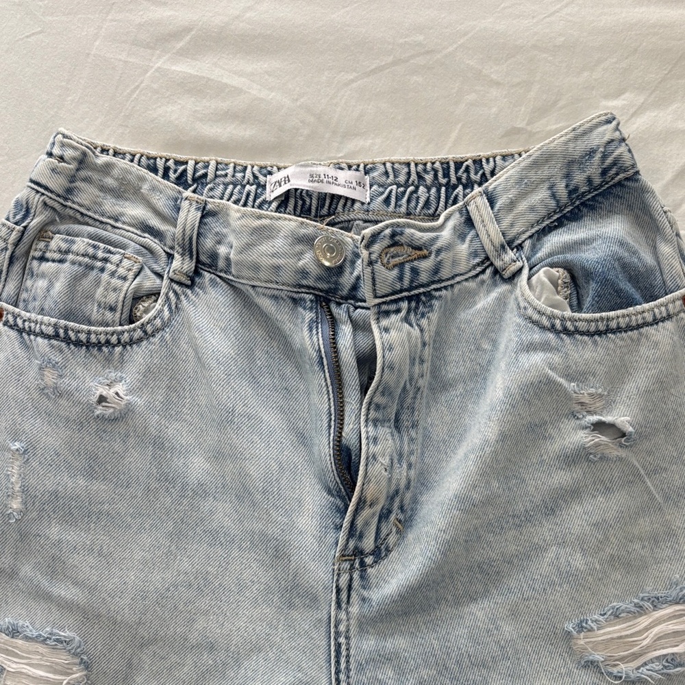 Zara Light Blue Boyfriend Jeans